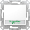 Кнопочный выключатель Sedna с полем для надписи и подсветкой (белый) SDN1600321