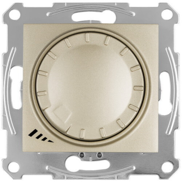 Светорегулятор LED проходной нажимной 4-400 Вт Sedna (титан) SDN2201268