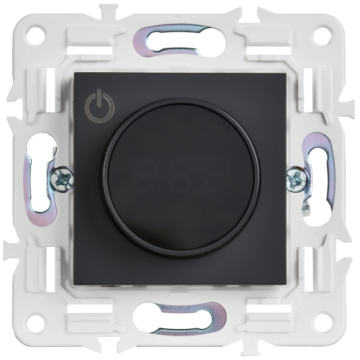 Термостат IEK SKANDY электронный с индикацией SK-T01G (графит) SK-RT11-K53