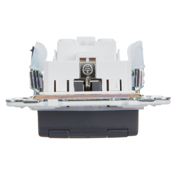 Розетка с крышкой 16А IP44 IEK SKANDY SK-R11T (титан) SK-R16-16-44-K48