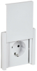 Розетка с крышкой FORTE&PIANO винтовое крепление 16А IP44 FP221 (белая) FP-R16-16-44-K01