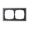 Рамка ArtGallery Pure Systeme Electric двухместная камень (графит) GAL373102