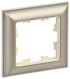 Рамка 1-м BRITE DECOR Шампань/беж 3D-форма РУ-1-Бр BR-M12-12-3-K10