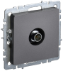 Розетка TV BRITE оконечная сталь РТВ11-0-БрС BR-A10-O-K46