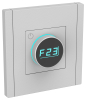 Термостат IEK FORTE&PIANO электронный с индикатором FP552 (сталь) FP-RT11-K46
