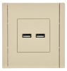 Розетка USB A+A FORTE&PIANO 3,1А FP449 (ваниль) FP-U21-D31-K10