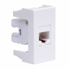 DKC Комп.роз. RJ45 кат.5e, 8P8C,  Viva, белая, 1мод 45038