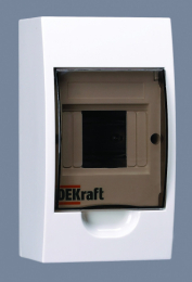 Dekraft Корпус пластиковый навесной 4 мод. IP41 ЩРН-П-4 31008DEK
