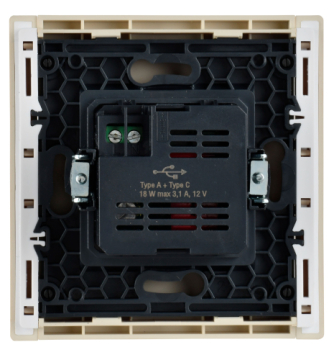 Розетка USB A+C FORTE&PIANO 18Вт FP451 (ваниль) FP-U22-018-K10