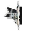 Розетка компьютерная двойная IEK SKANDY RJ45 кат.5E SK-K03Bl (черный) SK-K20-1-K02