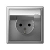 Розетка IP 44 влагозащищенная ArtGallery (алюминий) GAL440346