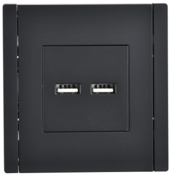 Розетка USB A+A FORTE&PIANO 3,1А FP149 (черный) FP-U21-D31-K02