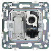 Розетка TV+RJ45 кат.5E IEK SKANDY SK-A14N (никель) SK-AK20-1-K50