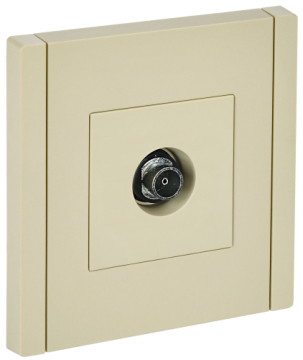 Розетка TV оконечная FORTE&PIANO FP428 (ваниль) FP-A10-O-K10