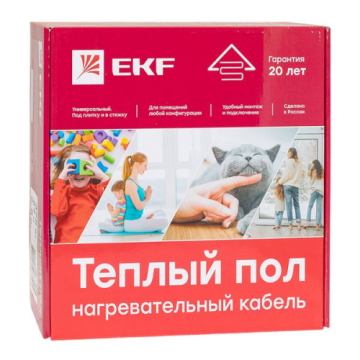 EKF PROxima Теплый пол (нагревательный кабель) 375Вт 27 м 2,5 м2 nk-375