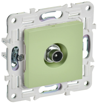 Розетка TV проходная IEK SKANDY SK-A17G (мятный) SK-A10-P-K06