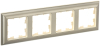 Рамка 4-м BRITE DECOR Шампань/беж 3D-форма РУ-4-Бр BR-M42-12-3-K10