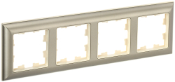 Рамка 4-м BRITE DECOR Шампань/беж 3D-форма РУ-4-Бр BR-M42-12-3-K10
