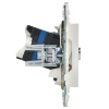 Розетка TV+RJ45 кат.6E IEK SKANDY SK-A15W (арктический белый) SK-AK20-2-K01