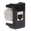 Компьютерная розетка DKC Viva RJ45 кат. 5e экранированная 8P8C (черная) 1мод 45248