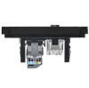 Розетка TV+RJ45 кат.5E FORTE&PIANO FP136M (металл черный) FP-AK20-1-M-K02