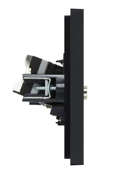 Розетка TV+RJ45 кат.5E FORTE&PIANO FP136 (черный) FP-AK20-1-K02