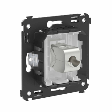 Компьютерная розетка Avanti RJ-45 без шторки в стену кат.6 одинарная экранированная (Белое облако) 4400793