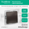 Выключатель одноклавишный AtlasDesign (мокко) ATN000611