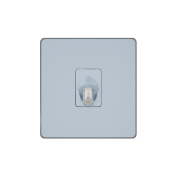 Розетка TV/FM/SAT SE Systeme Infinity 5-2400MГц (стальное небо) FSE001198