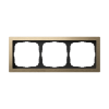 Рамка ArtGallery Pure Systeme Electric трехместная металл (латунь) GAL312203