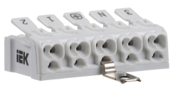 IEK Клемма пружинная соединительная КСПз5-3L+N+PE UKZ-B06-5P-F0-E1-10