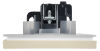 Розетка с крышкой FORTE&PIANO винтовое крепление 16А IP44 FP421 (ваниль) FP-R16-16-44-K10