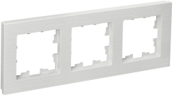 Рамка 3-м BRITE DECOR Белый рифленый РУ-3-Бр BR-M32-51-K01