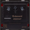 Розетка Legrand/Daccord с заземлением со шторками 90° винтовые зажимы (красный) 4525047