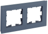 Рамка 2-м BRITE DECOR Маренго матовый стекло РУ-2-2-Бр BR-M22-G-31-K35