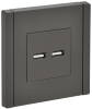 Розетка USB A+A FORTE&PIANO 3,1А FP349 (серый) FP-U21-D31-K03