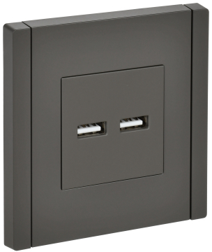 Розетка USB A+A FORTE&PIANO 3,1А FP349 (серый) FP-U21-D31-K03