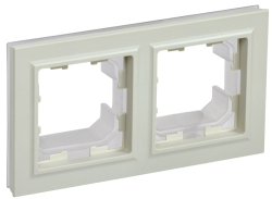 Рамка 2-м BRITE Бежевый IP44 РУ-2-БрКр-44 BR-M22-44-K10