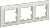 Рамка 3-м BRITE DECOR Жемчуг/беж 3D-форма РУ-3-Бр BR-M32-12-1-K10
