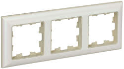 Рамка 3-м BRITE DECOR Жемчуг/беж 3D-форма РУ-3-Бр BR-M32-12-1-K10