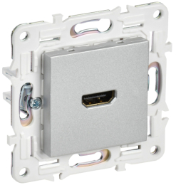 Розетка HDMI IEK SKANDY SK-H01S (серебряный) SK-H10-K23