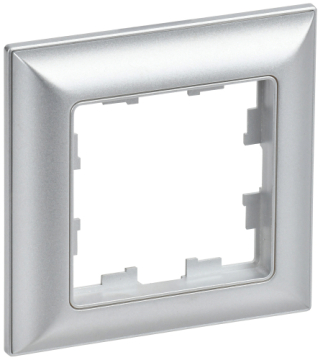 Рамка 1-м BRITE DECOR Алюминий 3D-форма РУ-1-Бр BR-M12-12-K47