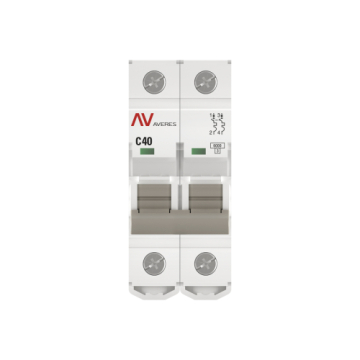 Автоматический выключатель EKF Averes AV-6 2P 40А 6kA (х-ка С) mcb6-2-40C-av
