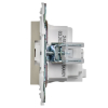 Розетка IEK SKANDY с заземлением со шторками 16А SK-R04B (бежевый) SK-R14-16-K10