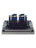 Розетка компьютерная двойная RJ45 FORTE&PIANO кат.6 FP534 (сталь) FP-K20-2-K46