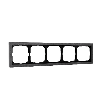 Рамка ArtGallery Pure Systeme Electric пятиместная камень (графит) GAL373105