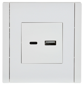 Розетка USB A+C FORTE&PIANO 18Вт FP251 (белый) FP-U22-018-K01