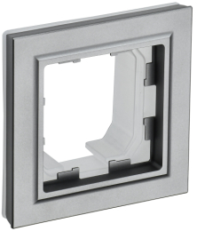 Рамка 1-м BRITE Сталь IP44 РУ-1-БрС-44 BR-M12-44-K46