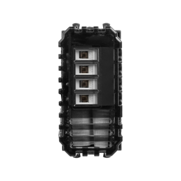 Диммер Avanti кнопочный модульный для LED ламп 1 модуль (черный матовый) 4412341