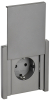 Розетка с крышкой FORTE&PIANO винтовое крепление 16А IP44 FP521 (сталь) FP-R16-16-44-K46